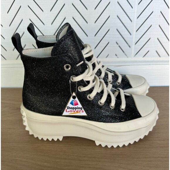 ⭐Rare Converse Run Star Hike Hi Platform Glitter 7 Womens Shoes Sneaker A07947C - Picture 7 of 11